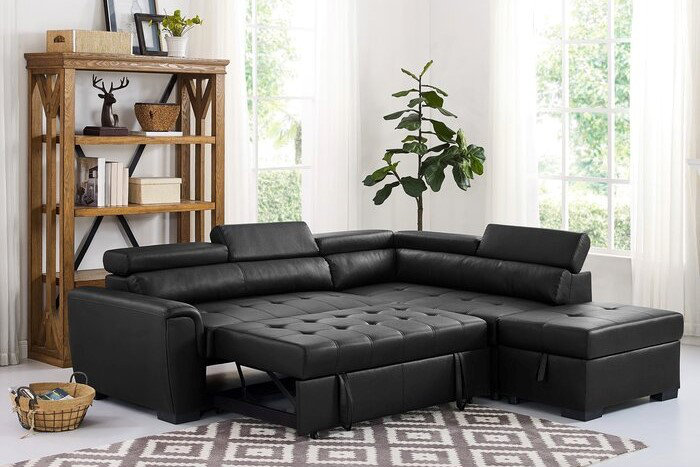 Black fold discount out couch bed